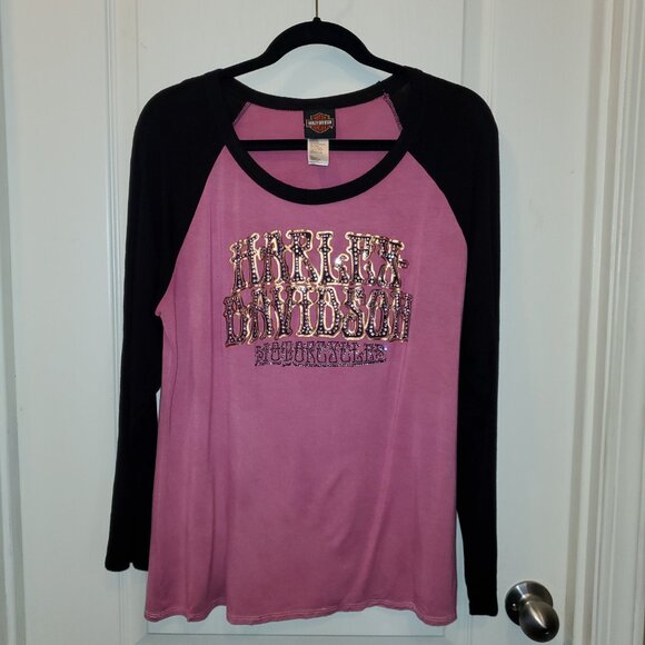 Harley-Davidson Motorcycle rhinestone Soft & Stretchy 1xl - Picture 4 of 8